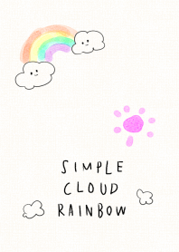 Simple cloud rainbow