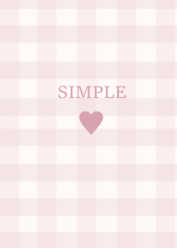 SIMPLE HEART =check naturalpink=