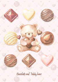 くまさん & チョコ 2 ♥ ピンク 1