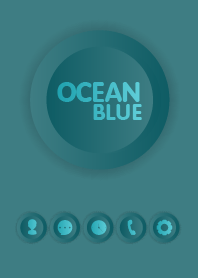 Simple Ocean Blue Button theme