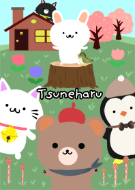 Tsuneharu Cute spring illustrations