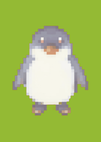 Penguin Pixel Art Theme  Green 03