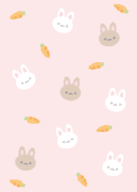 Rabbit love carrots_white1