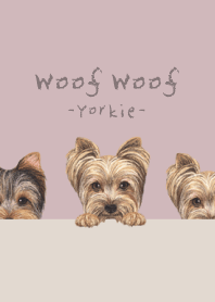 Woof Woof - Yorkie - DAWN PINK