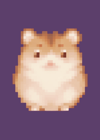 Hamster Pixel Art Theme  Purple 05