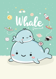 Whale. (Green Mint)
