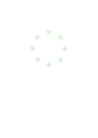 Simple Heart Green & White