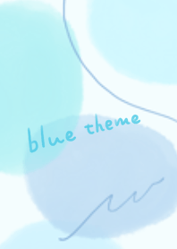 Cool watercolor blue