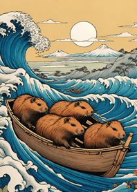Ukiyo-e - Capybara 9fB22C