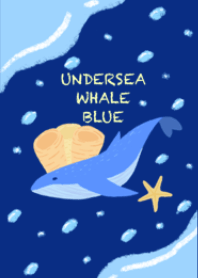 Undersea whale blue