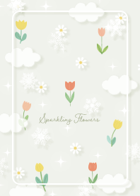 green Sparkling Flowers 05_2