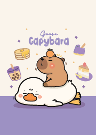 คาปิบาร่า & ห่าน : สีม่วง!