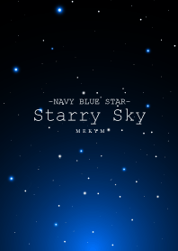 Starry Sky NAVY BLUE LIGHT STAR