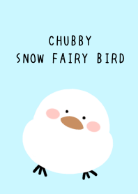 CHUBBY SNOW FAIRY BIRD-LIGHT BLUEj