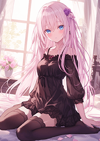 Pink-haired, sexy girlfriend (pink)