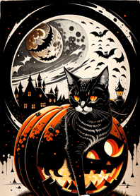 halloween cat 84c6Ec