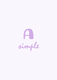 Initial-A *Girly Purple*