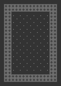 シンプルな サークル パターン ブラック