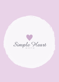Simple Heart Dusky Purple-NATURAL 30