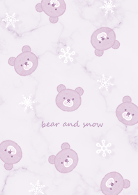 Bear and snow and marble purple04_2