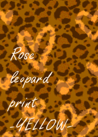 Rose leopard print -YELLOW-