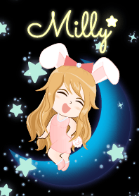 Milly - Bunny girl on Blue Moon