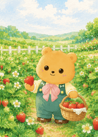 Longan Bear and the Strawberry Garden