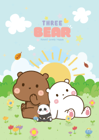 หมีสามตัว สวนดอกไม้ สวีทท