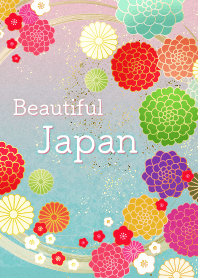 美麗的日本花卉設計