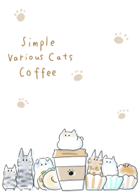 simple Various cats coffee Theme