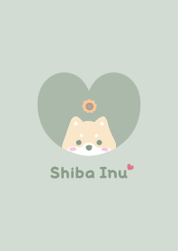 Shiba Inu2 Sunflower [green]