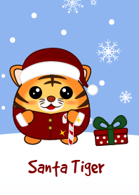 Cute Santa Tiger