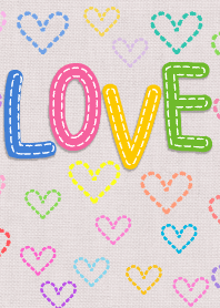 恋のお守り♥♡刺繍ハート♥♡