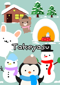 Takeyasu Cute Winter illustrations