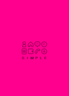 SIMPLE(black pink)V.346