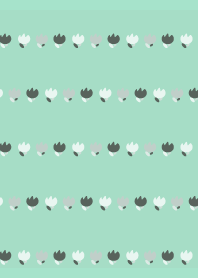 Rough monochrome tulips on BG