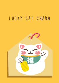 LUCKY CAT CHARM-ORANGE