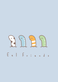 Eel Friends (col)/pale blue WH