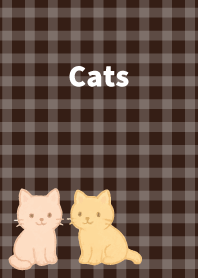 Lazy cats2 on brown