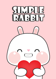 Simple Love U White Rabbit Theme