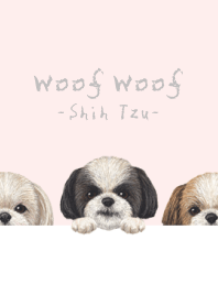 ワンワン! - シーズー - 桜色