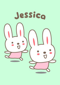 Cute rabbit theme for Jessica