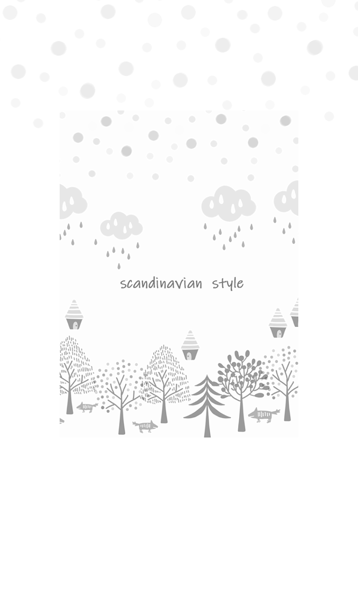 Nordic calm and gentle forest