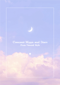 Crescent moon and stars #72