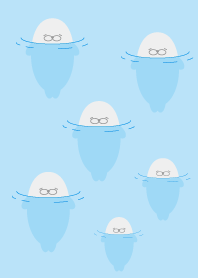 浮かぶアザラシかわいい着せかえ