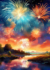 Beautiful Fireworks Theme#453
