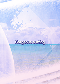 Gorgeous surfing