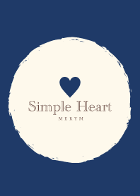 Simple Heart NAVY 2 -MEKYM-