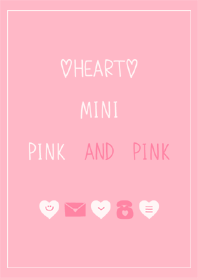 HEART MINI PINK AND PINK