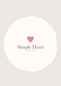 Simple Heart Dusky Beige -NATURAL- 4